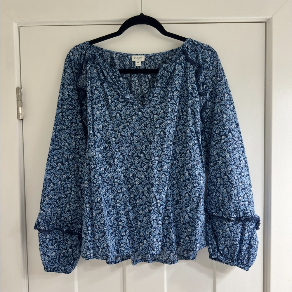 JCrew Floral Blouse